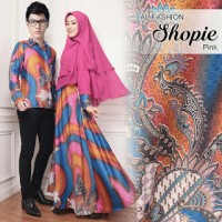 COUPLE SHOPIE PINK BATIK MUSLIM SYARI BAJU COUPLE MUSLIM MOTIF BATIK