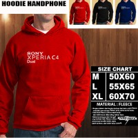 JAKET HOODIE Handphone Sony Xperia C4 Dual Font/SWEATER/No Zipper