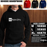 JAKET HOODIE Handphone XIAOMI REDMI 3 PRO LOGO FONT/SWEATER/No Zipper