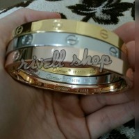 Jual Bangle/Gelang CARTIER LOVE PREMIUM (ANTI KARAT + ANTI LUNTUR) Murah