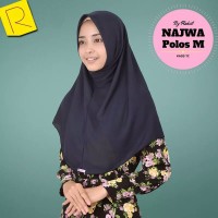Jilbab Najwa Polos M / instan najwa / grosir jilbab / jilbab m Mura