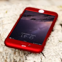 Jual Hardcase Case 360 Iphone 5/5s/6/6+/6 Plus Casing Free Tempered Glass Murah
