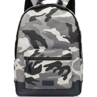 JUAL TAS FOSSIL Men Canvas Backpack Grey Multi ORIGINAL ASLI