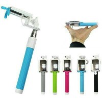 Tongsis Selfie Stick Mini Lipat Kabel Tombol Tongkat Narsis Monopod