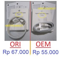 Jual KABEL data lightning IPHONE 7 7s 6s 6 6+ plus 5 5s 5c charger Original Murah