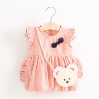 Jual DRESS/BAJU BAYI/ANAK DENGAN PITA (GRATIS TAS KECIL) - WARNA PINK Murah