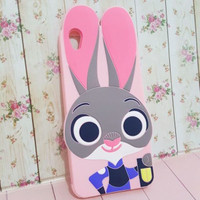 silicone case zootopia kelinci pink xiaomi redmi note 4 oppo a31 neo 7