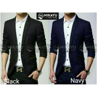 Jual BLAZER ROMEO - Jas Pria Slimfit BodyFit Korea Keren Pesta Kerja baru Murah