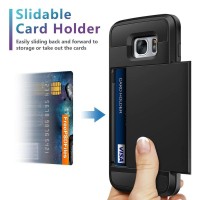 SAMSUNG GALAXY S6 FLAT Card Holder Armor Back Case Casing Cover Sarung