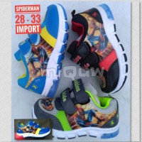 Jual sepatu anak spiderman lampu led import Murah