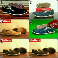 Jual Sepatu Kickers Slip On Pria Casual Vans Slop Flat Shoes Sandal Lacoste Murah