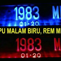 Jual Dudukan plat nomor mobil dengan LED 2 macam warna Murah