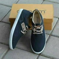 SEPATU KULIT ORIGINAL DOOM RIDDICK ABU TUA (BOOT BRODO SLIP ON)