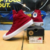 TERMURAH SEPATU CONVERSE CHUCK TAYLOR 2 TINGGI MAROON PUTIH VIETNAM