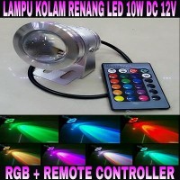 Jual Lampu Kolam Renang RGB LED 10W DC12V + Remote Controller Murah