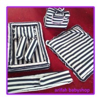 Set kasur tas selimut gendongan bayi kain katun