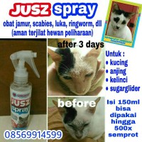 Jual JUSZ SPRAY 150ml (Obat jamur, scabies, luka, dll) Murah