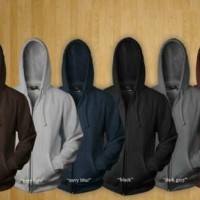 Jual Size XXL - Jaket Hoodie Zipper Polos UNISEX Berbagai Warna Murah