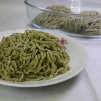 Jual Mie Segar Teh Hijau / Matcha Fresh Noodle / Green Tea Fresh Noodle Murah