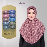 Jual ELZATTA Hijab Bergo Sahara Tie Die SB Kerudung Jilbab Instan Terbaru Murah
