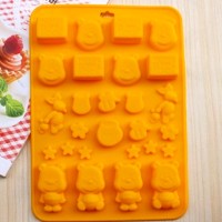 Jual Cetakan silikon coklat es puding silicone karakter Winnie The Pooh Murah