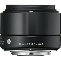 New Lensa Fix Sigma 19mm f2.8 DN AF Black / Hitam For Sony 19 mm f/2.8