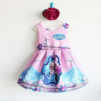 baju pesta anak frozen /dress anak frozen disney