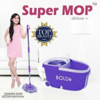 Jual SUPER MOP BOLDE DELUXE + |Roda,dispenser,Stainles,Penarik,drainase| Murah