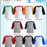 Jual Kaos Polos Raglan Edition Murah