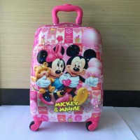 Jual Tas Koper Travel Anak Minnie & Mickey Mouse 16 Inch Murah