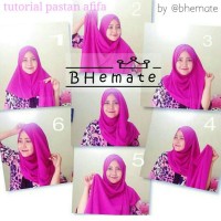 Jual Hijab Instan Pastan Afifa (1 hole) warna FANTA Murah