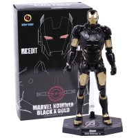 Jual Re Edit Black Gold Iron Man Mark 42 | Hot Toys Iron Man Black Gold Murah
