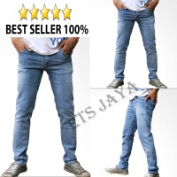 Jual Celana Panjang Jeans Pria ICE BLUE / Jeans Pensil Slim Fit / /Jeans Murah