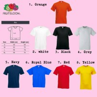Jual KAOS POLOS FRUIT OF THE LOOM (FOTL) SOFT PREMIUM Murah