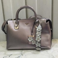 TAS WANITA IMPORT GUESS SATCHEL PEWTER ASLI ORIGINAL BRANDED