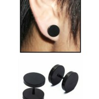 anting cowok hitam barbel