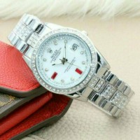 Jam Tangan Wanita Mewah Rolex L01 Silver
