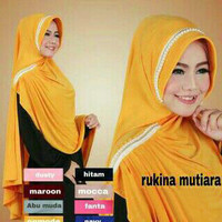 Jilbab rabbani / Jilbab terbaru Khimar Syar'i Rukina Mutiara