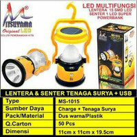 Jual Lentera & Senter tenaga surya & Usb Cas Hp MS-1015 Murah