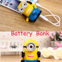 Jual Power bank 3D Hello Kitty Minion powerbank 3600mah smar Murah Murah