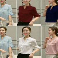 Jual PAKAIAN WANITA / BAJU WANITA / BAJU KOREA / ATASAN / BLOUSE TIFFANY Murah