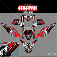 Sticker striping motor stiker Yamaha X-RIDE SIKSPAK FIXS adventure - B