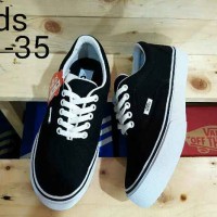 SEPATU ANAK CASUAL VANS ERA BLACK WHITE ASLI IMPORT VIETNAM