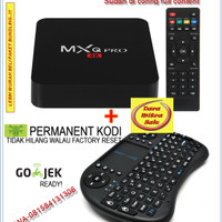 Jual Paket Bundling Smart TV Android Box MXQPRO S905+Mini Keyboard wireless Murah