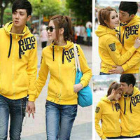 Jual TRAND Couple Jaket Hoodie Qing Love Babyterry Murah