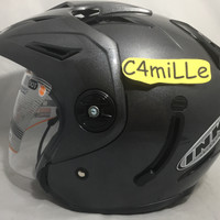 New Original Helm INK T1 Solid Gun Metal / Abu Tua Double Visor
