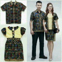 Baju Batik Couple Sarimbit Keluarga - Family Mentari Pendek