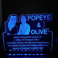 lampu hias foto akrilik