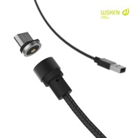 Jual Original WSKEN Round Magnetic Charging For USB Type C - Black Murah