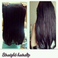 Jual Hair Clip Big Layer Lurus Natural / hairclip revo Murah